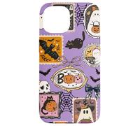 Custodia per telefono con francobollo retrò di Halloween Spookie Cutie Custodia per iPhone 15