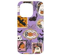 Custodia per telefono con francobollo retrò di Halloween Spookie Cutie Custodia per iPhone 15 Pro