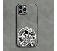 Custodia per telefono con grafica gialla del marchio CP, resistente alle impronte digitali e antiurto, in pelle scamosciata, compatibile con 11/12/13/14/15/16/16e/XS/XR/8P/7P/7/8 e Galaxy/Redmi/OPPO/V