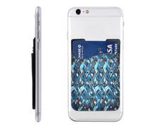 Custodia per telefono con motivo a diamanti, in pelle PU, autoadesiva, adatta per il retro della maggior parte degli smartphone