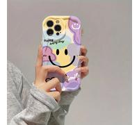 Custodia per telefono con motivo graffiti color crema compatibile con iPhone 14, 14 Pro, 14 Pro Max, estiva; Custodia per telefono con motivo cartoni animati compatibile con iPhone 13, 13 Pro, 13 Pro 