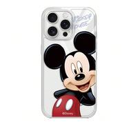 Custodia per telefono con simpatico disegno di Topolino Disney, ideale per ragazze, compatibile con iPhone 17 Pro Max, 16, 17 Pro, 15, 14, 16 Plus, 17 Air, IP13, 15 Pro, 12, 11. Trasparente, antiurto,