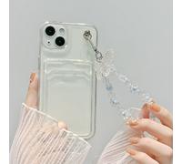 Custodia per telefono con slot per schede trasparente con decorazione di farfalle e cordino compatibile con iPhone 11, iPhone 13, Xiaomi Redmi 9A 11,7p/8p,XR,XS Max,11 Pro,11 Pro Max,iPhone 7/8/SE2,IP