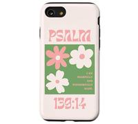 Custodia per telefono cristiana floreale con versi della Bibbia estetica Custodia per iPhone SE (2020) / 7 / 8