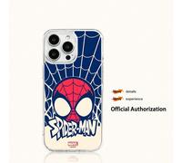 Custodia per telefono da uomo con cartone animato Marvel Spider Man Iron Man con funzione di ricarica magnetica, compatibile con custodie per telefono estive iPhone 17 Pro Max/17 Pro/Air/16 Pro Max/15