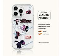 Custodia per telefono da uomo con cartone animato Marvel Spider-Man Iron Man, con funzione di ricarica magnetica, compatibile con iPhone 17 Pro Max/17 Pro/Air/16 Pro Max/15 Plus/14/13/IP 17/15Pro/12 P
