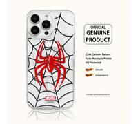 Custodia per telefono da uomo Marvel Spider-Man Iron Man cartoni animati, compatibile con iPhone 17 Pro Max/17 Pro/Air/16 Pro Max/15 Plus/14/13/IP 17/15Pro/12 Pro/11/16 Plus,XR, custodia protettiva an