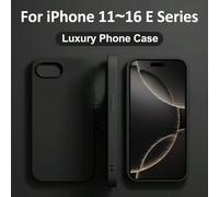 Custodia per telefono di colore semplice e puro, compatibile con 16, 14, 12, 11, 13, 15, 16 Pro Max, di lusso, antiurto, protettiva per 16, 15, 14 Plus, accessori per telefono, impermeabile, anti-cadu