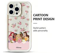 Custodia per telefono Disney Beautiful Princess Series, per iPhone 17 Pro Max, 17 Pro, 16, 15, 14 Plus, 13, 12, 11 Pro Max, XS Max, XR, design minimalista, alla moda e creativo. IPhone X/XS,iPhone 12,