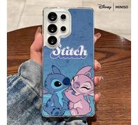 Custodia per telefono Disney Lilo & Stitch con design di Stitch e Angel, trasparente, magnetica e antiurto, adatta per Samsung S26 Ultra/S26 Edge/S26 Plus/S26/S25 Ultra/S25 Plus/S25/S25FE/S25Edge/S24U