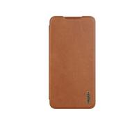 Custodia Per Telefono In Pelle Con Design A Scorrimento Per Fotocamera Nillkin Qin Series Pro Compatibile Con Samsung Galaxy S25 Edge 5G (Marrone): P