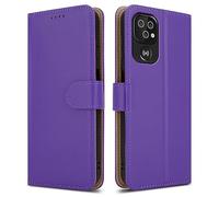 Custodia per telefono in pelle Doro 8200, chiusura magnetica, protezione completa, design a libro, custodia a portafoglio [scomparti per schede] e [cavalletto] per Doro 8200 - viola