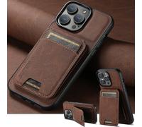 Custodia per telefono in pelle PU con supporto, porta carte di credito, compatibile con 17 Pro Max 16 Plus 15 14 13 12 11, Galaxy S26 S25 Ultra S24 S23 S22, Pixel 9 Pro XL 8A 7 / Nero/Marrone/Blu/Viol
