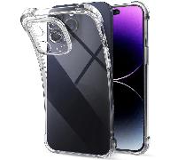 Custodia per telefono in silicone trasparente con assorbimento degli urti, adatta per iPhone, Galaxy, Pixel, Honor e altri telefoni, cover posteriore trasparente, versione internazionale, non la versi