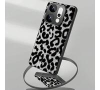 Custodia per telefono in vetro dipinto con stampa classica a motivo di ghepardo e leopardo, compatibile con Samsung/Redmi/Vivo/Realme/OPPO/Honor, vari modelli di telefono, versione internazionale, non
