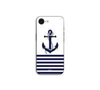 Custodia per telefono - MANIACASE - iPhone SE 2024 - Silicone TPU - Ancora marina - Flessibile