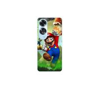 Custodia per telefono - MANIACASE - Oppo A60 - Silicone TPU - Nero - Super Mario Bros