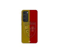 Custodia per telefono - MANIACASE - Samsung Galaxy S23 Plus - Silicone - Flessibile - Logo giallo e rosso