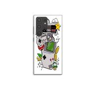 Custodia per telefono - MANIACASE - Samsung Galaxy S23 Ultra - Silicone TPU - Nero - Console Nintendo vintage