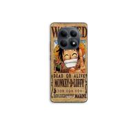 Custodia per telefono - MANIACASE - Xiaomi Redmi Note 15 5G - Silicone TPU - Nero - Poster di Ricerca One Piece (Luffy)