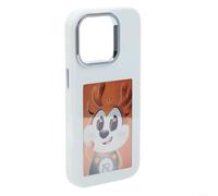 Custodia per telefono NFC personalizzabile con display per iPhone 17s 16 Pro Max, guscio intelligente con immagine fai da te, paraurti protettivo sottile, coperture in vetro PC (16 Pro bianco)