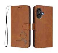 Custodia per telefono per Coolpad 40i, in pelle PU, con blocco RFID, slot per schede, supporto per notebook, con cavalletto, antiurto, compatibile con Coolpad 40i, marrone