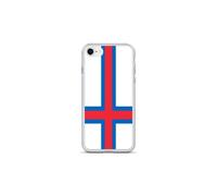 Custodia per telefono - PIXELFORMA - iPhone 7 - Bandiera delle Isole Faroe - Plastica trasparente - TPU