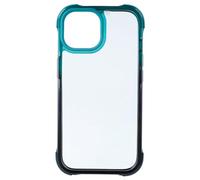 Custodia per telefono rinforzata sfumata compatibile con iPhone 15 Pro Max verde [massima protezione] [ultra resistente, antiurto, custodia in silicone TPU [protezione anticaduta] (gradiente