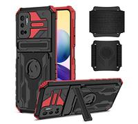 Custodia per telefono Supporto del telefono Compatibile con Xiaomi Poco M3 Pro 5G Caso, 360 ° Braccialetti Sportivi Rotanti e Rimovibili Protezione delle qualifiche di valutazione dei servizi pesanti