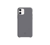 Custodia per telefono - VALENTA - iPhone 11 - Pelle vera - Fodera in microfibra - Grigio