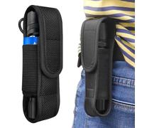 Custodia Per Torcia - Fondina Per Torcia In Nylon Da Cintura, Foderos Per Torce Da Cintura Per Campeggio, Porta Torcia Leggera, Borsello Da Cintura Per Torcia, Porta Torcia Cinturone Tattico