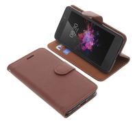 Custodia per TP-Link Neffos X1 Book-Style Protettiva Cellulare Libro Braun