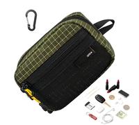 Custodia Per Tracolla | con Fibbia Tasca di Stoccaggio Scomparto,Piccola Borsa Da Campeggio Con Cerniera, Per Monete Efficaci Chiavi Cuffie Strumenti Viaggio Campeggio Scala, Verde, Consulte la