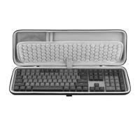Custodia per trasporto tastiera Geekria, compatibile con Logitech MX Mechanical Wireless / MK955 / Signature Slim K950 / G413 SE, borsa da viaggio rigida (grigio scuro)