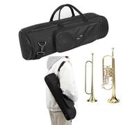 Custodia per tromba Borsa da trasporto per tromba Zaino per tromba Impermeabile Spesso Imbottito Borsa da concerto per tromba Spallacci regolabili Borsa per strumento musicale Borsa portatile per