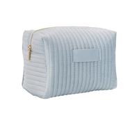 Custodia per trucchi - Organizer per cosmetici in velluto, borsa per la cultura da viaggio, design sottile con più tasche, scopo protettivo, supporto per pennelli per ombretti mascara, per