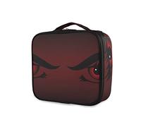 Custodia per trucco Halloween Film Clapper Board Cosmetic Toiletry Borsa da viaggio per ragazze adolescenti, occhi vampiri rossi su sfondo nero