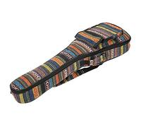 Custodia per Ukulele, Borsa Imbottita in Cotone per Ukulele, Borsa Nazionale Impermeabile per Ukulele con Cinghie Regolabili, Custodia con Doppia Tracolla per Concerto, Soprano,