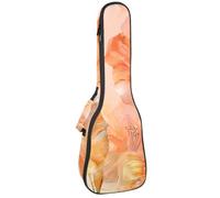 Custodia per ukulele, con foglie di arancia e limone, borsa imbottita per ukulele da concerto da 58 cm, impermeabile e durevole, Multicolore 05, 25.9x9x3.1in/66x23x8cm, Organizer per borse