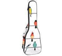 Custodia per ukulele con sfondo senza cuciture con frutta gialla, borsa imbottita per ukulele da concerto da 58 cm, impermeabile e durevole, Multicolore 03, 25.9x9x3.1in/66x23x8cm, Organizer per borse