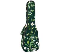 Custodia per ukulele da 58,4 cm, con granchio, alghe marine, foglie, bolle e imbottitura con stella marina, custodia per il trasporto con custodia e manico spesso, Multicolore 06, 25.9x9x3.1in