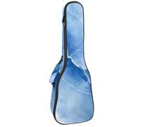 Custodia per ukulele da 58,4 cm, con granchio, alghe marine, foglie, bolle e imbottitura con stella marina, custodia per il trasporto con custodia e manico spesso, Multicolore 08, 25.9x9x3.1in