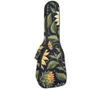 Custodia per ukulele da 58,4 cm, con imbottitura e manico spesso, motivo: teschio e fiori, con imbottitura, Multicolore 09, 25.9x9x3.1in/66x23x8cm, Organizer per borse