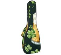 Custodia per ukulele da concerto con bellissime libellule senza cuciture modello morbido spesso imbottito ukulele zaino 10 mm di spessore imbottitura in spugna, Multicolore 03, 25.9x9x3.1in/66x23x8cm