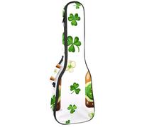 Custodia per ukulele da concerto con bellissime libellule senza cuciture modello morbido spesso imbottito ukulele zaino 10 mm di spessore imbottitura in spugna, Multicolore 07, 25.9x9x3.1in/66x23x8cm