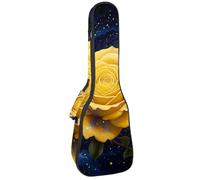 Custodia per ukulele da concerto con bellissime libellule senza cuciture modello morbido spesso imbottito ukulele zaino 10 mm di spessore imbottitura in spugna, Multicolore 02, 25.9x9x3.1in/66x23x8cm