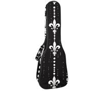 Custodia per ukulele da concerto con grande cervo nella foresta di pini notte luna morbida e spessa imbottitura in spugna spessa 10 mm, Multicolore 09, 25.9x9x3.1in/66x23x8cm, Organizer per borse
