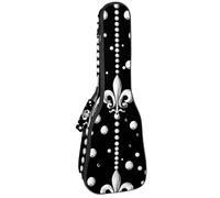 Custodia per ukulele da concerto con grande cervo nella foresta di pini notte luna morbida e spessa imbottitura in spugna spessa 10 mm, Multicolore 08, 25.9x9x3.1in/66x23x8cm, Organizer per borse