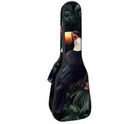 Custodia per ukulele da concerto con grande cervo nella foresta di pini notte luna morbida e spessa imbottitura in spugna spessa 10 mm, Multicolore 05, 25.9x9x3.1in/66x23x8cm, Organizer per borse
