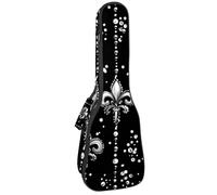 Custodia per ukulele da concerto con grande cervo nella foresta di pini notte luna morbida e spessa imbottitura in spugna spessa 10 mm, Multicolore 07, 25.9x9x3.1in/66x23x8cm, Organizer per borse